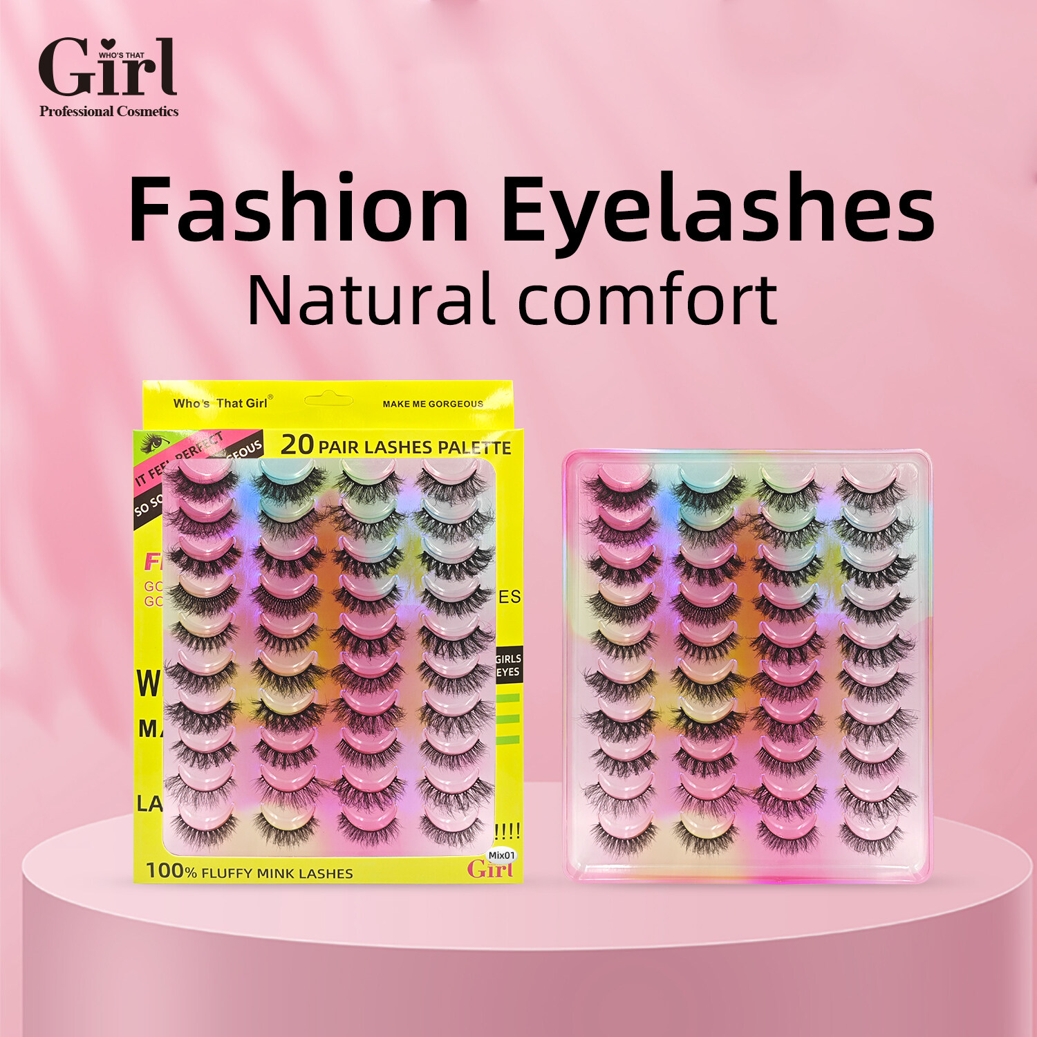 Who's That Girl Eyelashes 20 pair Lash Set