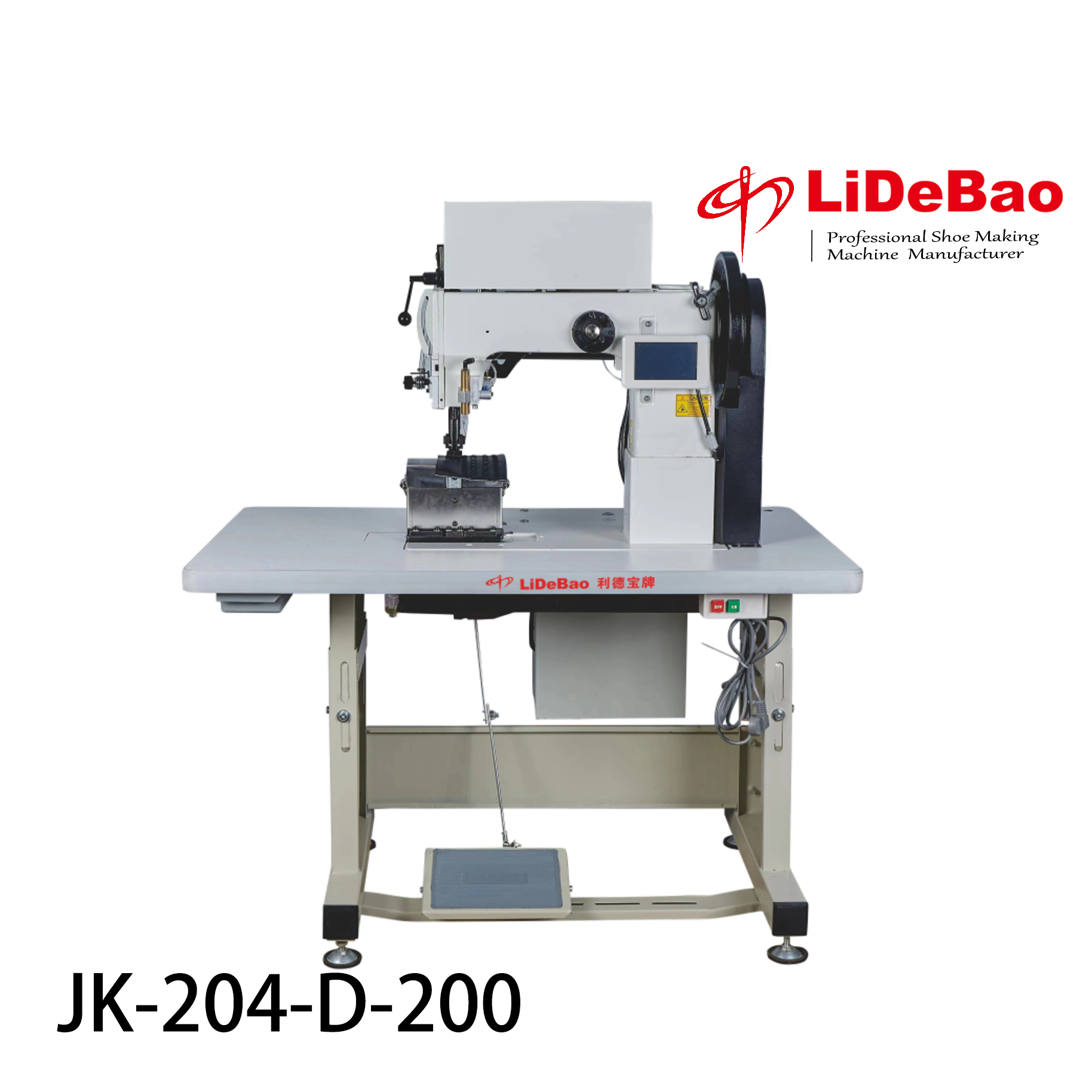 JK-204-D-200 Double Needle Post Bed Computer Mark Line Pattern Sewing Machine