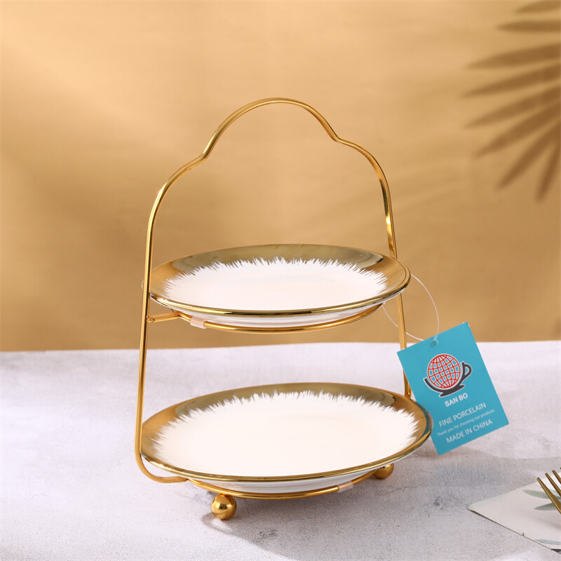 afternoon tea cake stand, high tea cake stand, gold tiered dessert stand