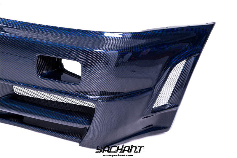 YCR34030BLCF 1999-2002 Nissan Skyline R34 GTR Nismo Z-Tune Style Front Bumper Blue Carbon Fiber (13).jpg