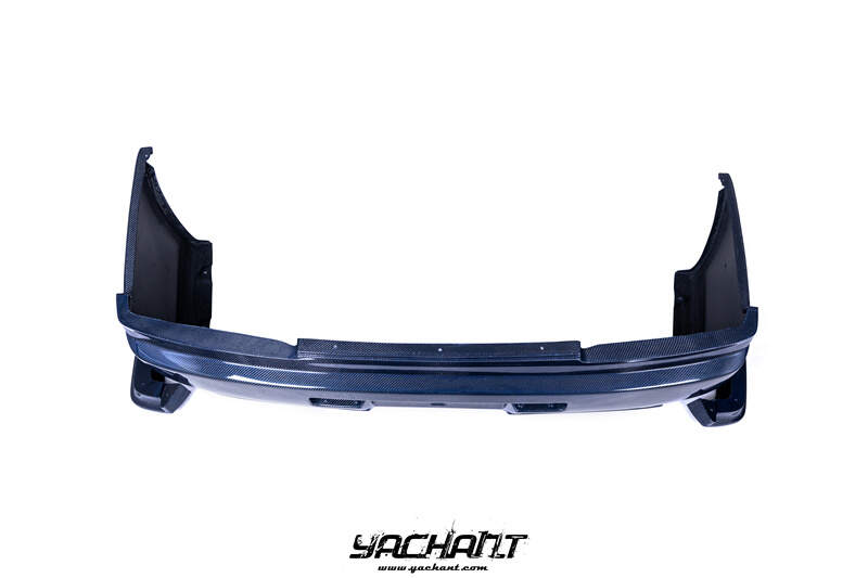 YCR34054BLCF 1999-2002 Nissan Skyline R34 GTR Nismo Z-Tune Style Rear Bumper with Spats Blue Carbon Weave (3).jpg