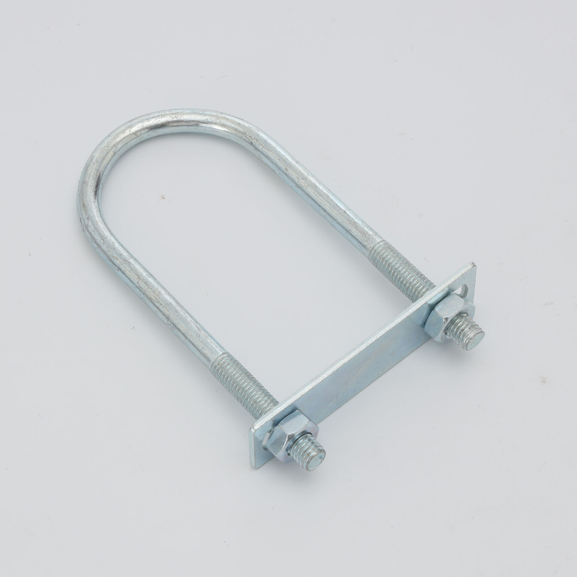 Round U Bolts Zinc Plated Steel Round Bend U Clamp with Nut Plate Washer