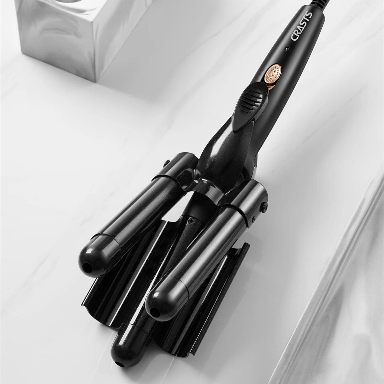 CRASTS Star-Making 22mm Three-Bar Foldable And Portable Big Wave Hair Curler