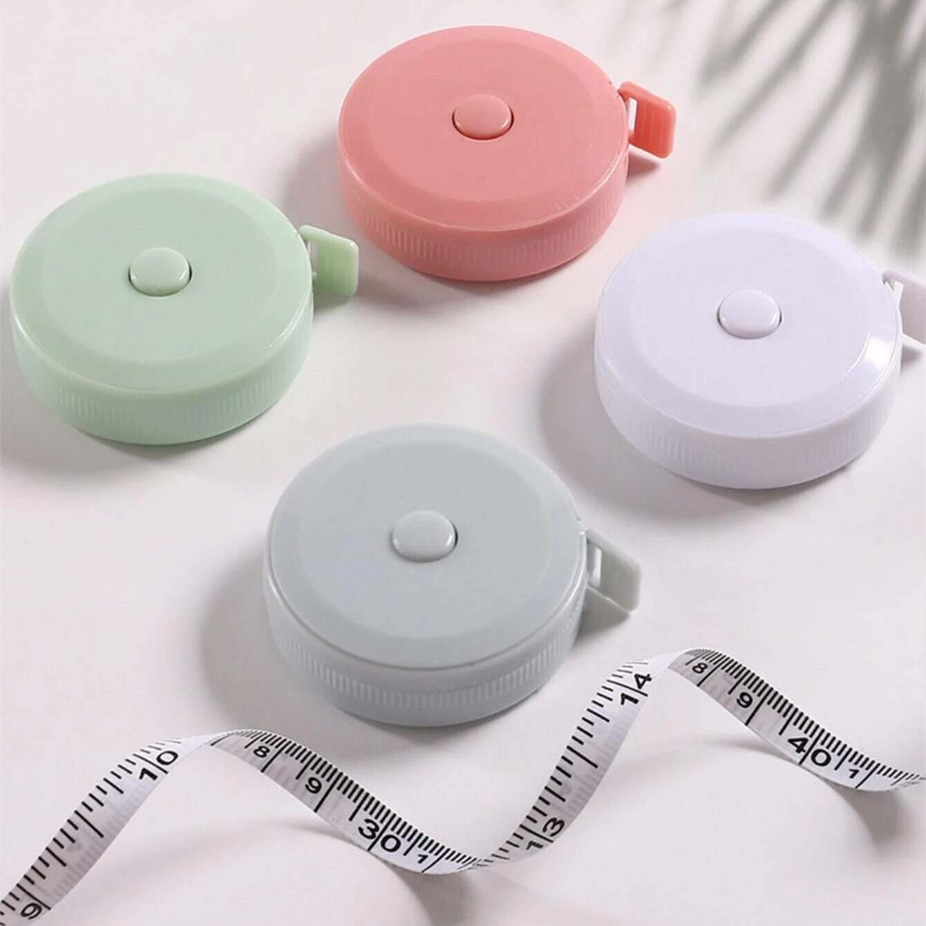 1pc/2/3/4pcs 2m Mini Tape Measure, Soft Measuring Tape, Portable Retractable Double-Sided Ruler