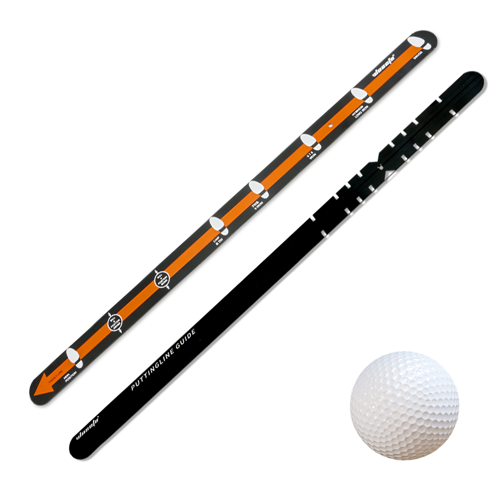 TG01 Golf Putting Exsergiser Putting Aid Trainer 2-in-1 วางคู่มือวิถีไม้บรรทัดใหม่ข้ามพรมแดนใหม่