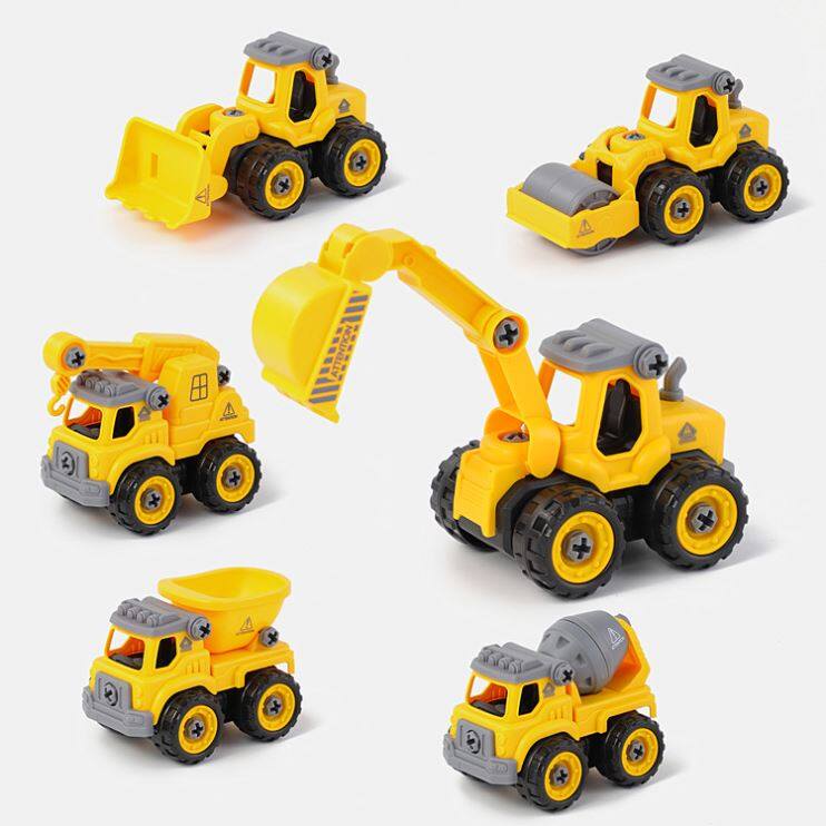 educational toy construction truck take apart toy mini plastic removable vehicles diy assembly toys truck