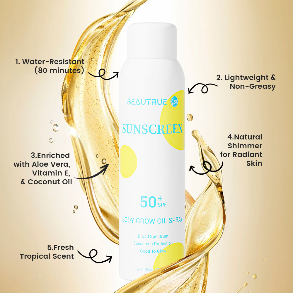 Sunscreen Spray;Sunscreen Oil Spray;Oil Sunscreen Mist;Glow Oil Sunscreen Mist