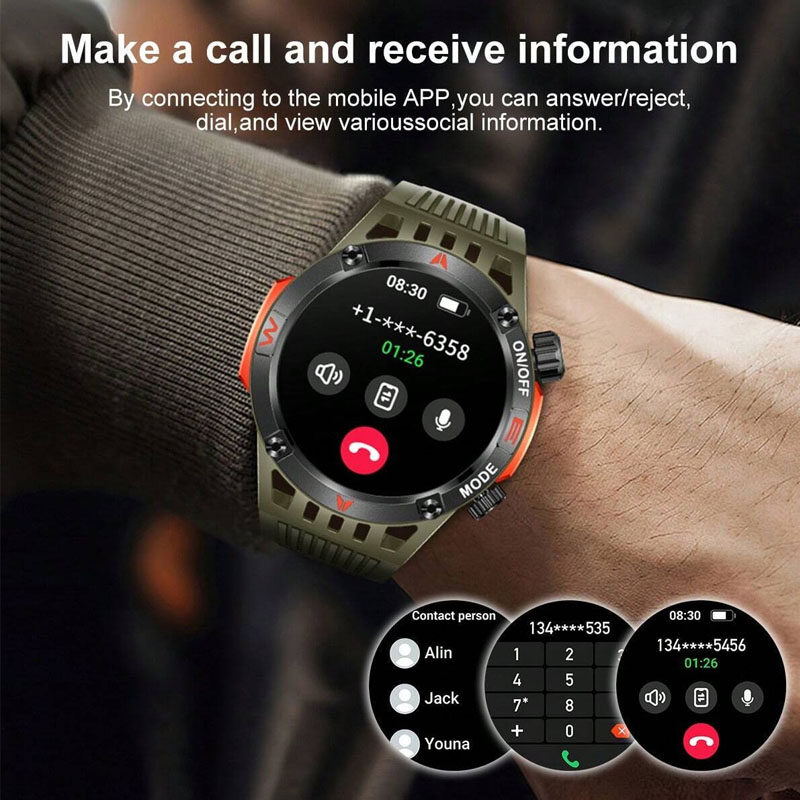 1pc Unisex Silicone Strap Fitness Smart Watch