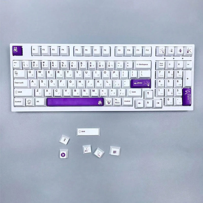 Lan's Pbt Keycaps Set Height Profile Is Oem, 127 Keys