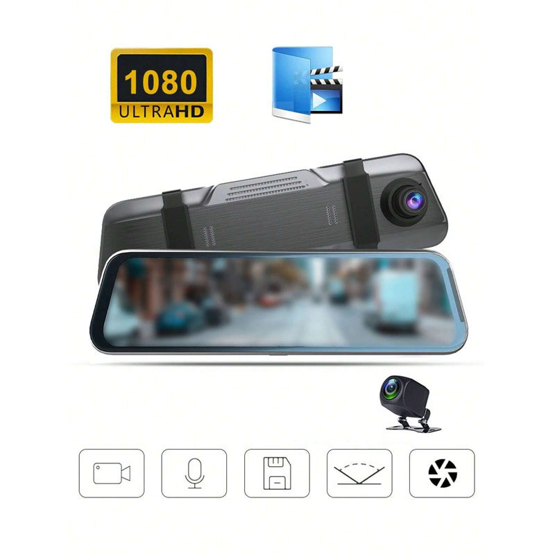 1pc HD Car Rearview Mirror Video Surveillance