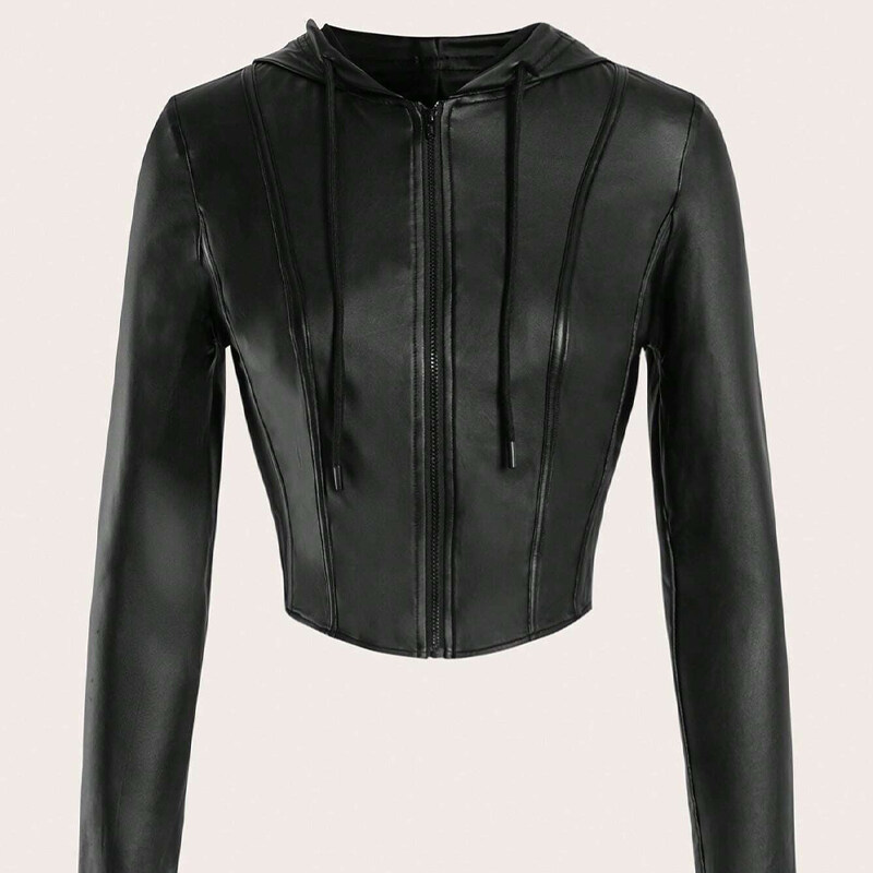 ICON Halloween Zip Up PU Leather Jacket