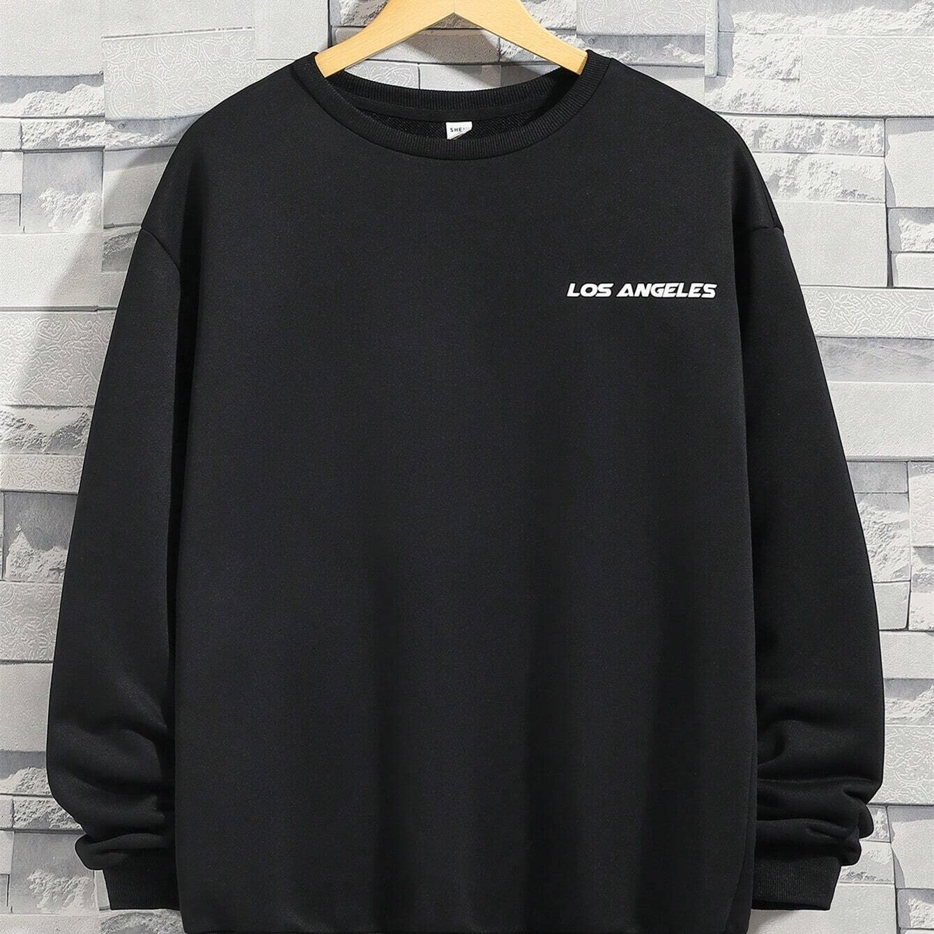 Teen Boy Letter Graphic Drop Shoulder Sweatshirt