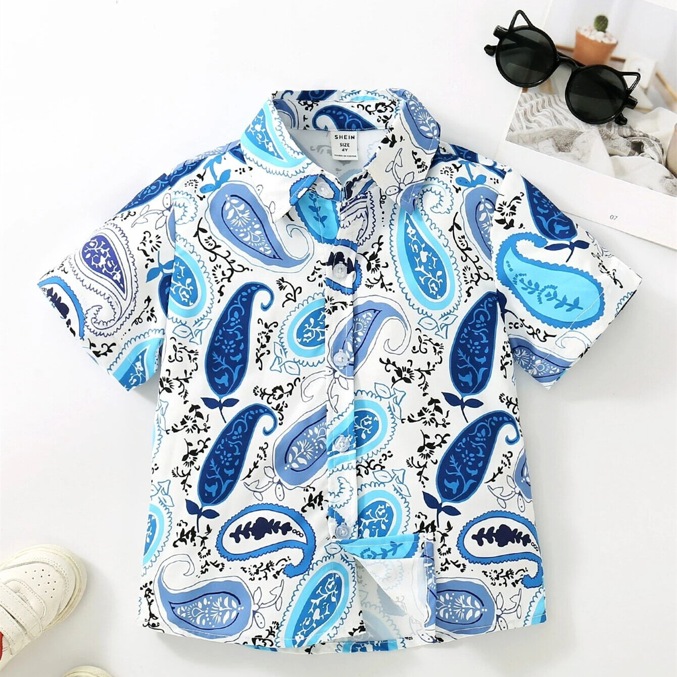 Toddler Boys Paisley Print Shirt