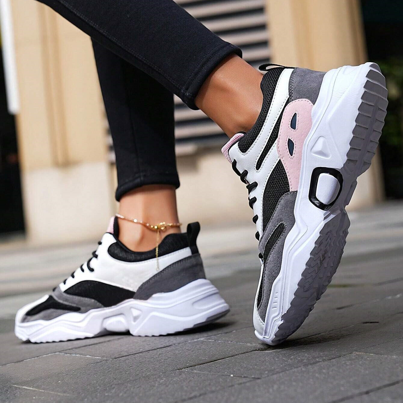 Women Sporty Outdoor Mesh Chunky Sneakers