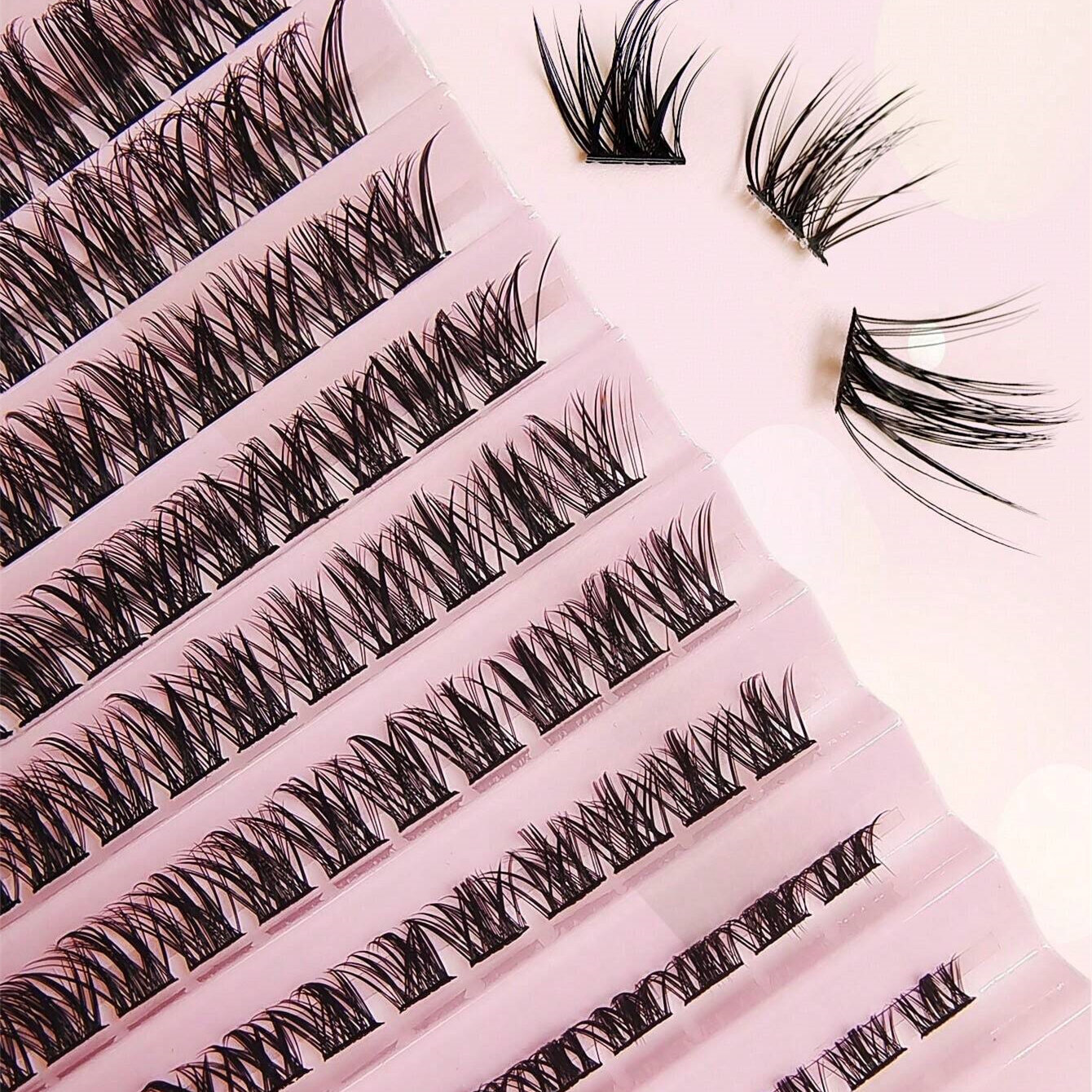 120 Clusters DIY Eyelash Extensions 8-16mm Manga Lashes Volume