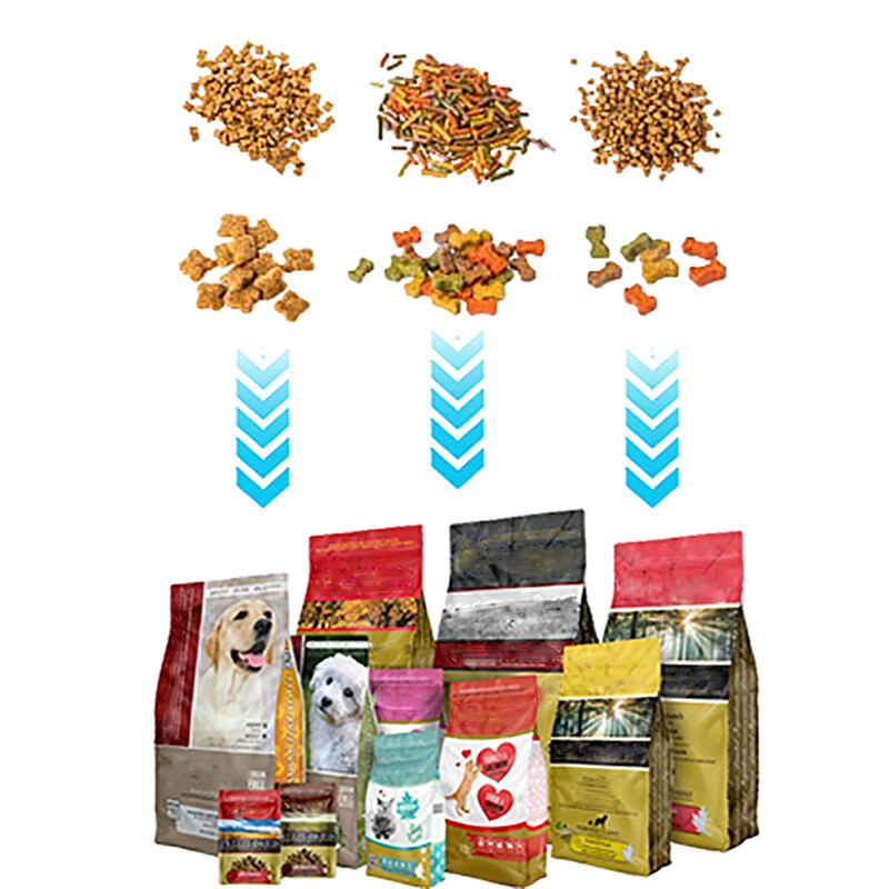 Pet food; multi-mixed granule; weighing system; packaging machine；Full Automatic