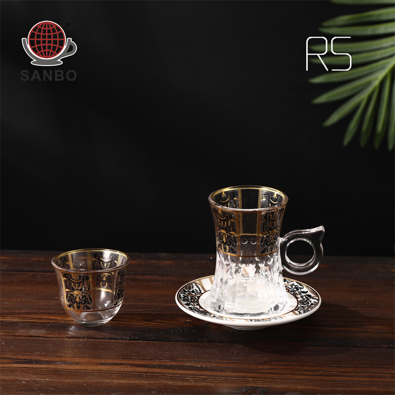 coffee cup and saucer, turkish tea glasses, turkish tea cups