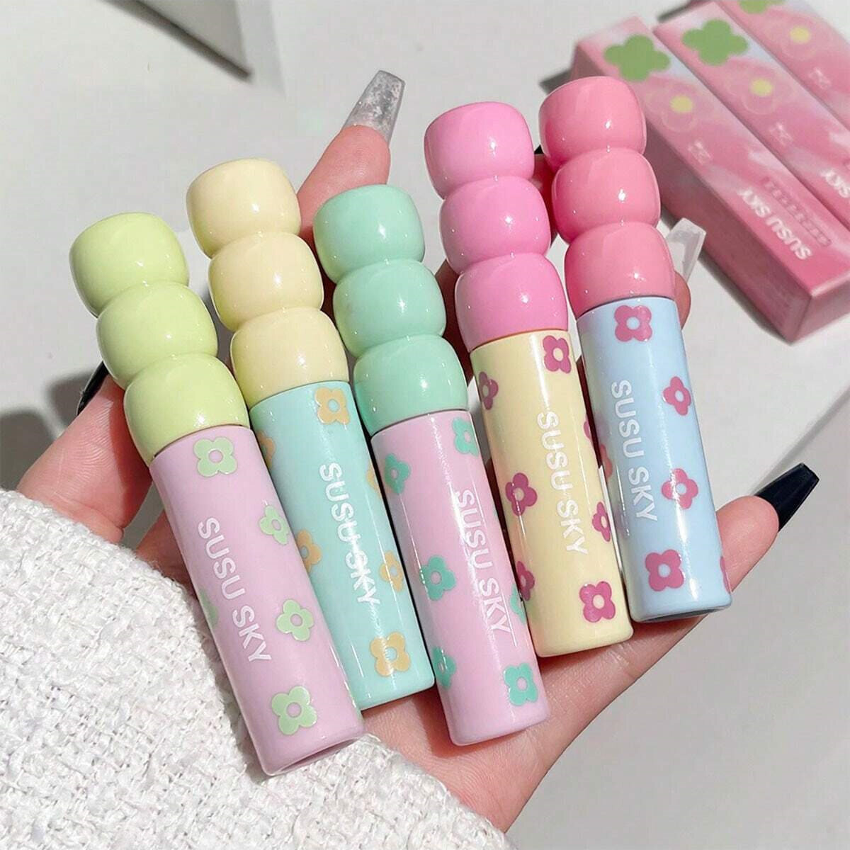 5pcs Matte Plush Lip Glaze Set