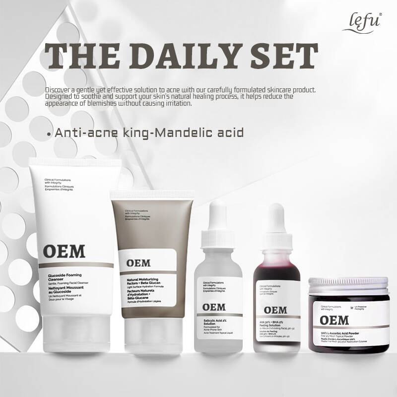 The OEM Ordinary Remove Acne Set Skincare Factory Routine Outlet Face Serum Set 2% salicylic acid solution Vitamin C E Wholesale