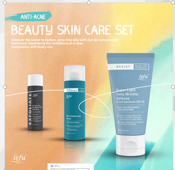 OEM Prevent recurrence of acne Inhibit excess oil secretion Clean skin thoroughly Prevent recurrence of acne skin care set