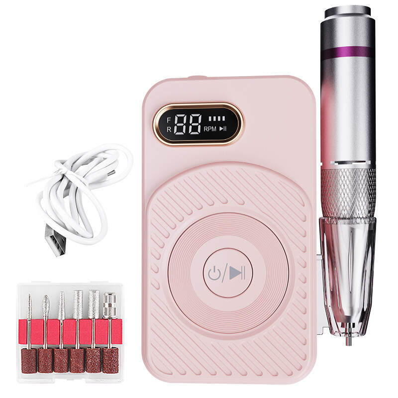 Rechargeable Portable Nail Drill Professional 45000RPM Electric Nail File Manicure Kit with Bits for Acrylic Nails Remove,High Speed 35000RMP Nail Sander Nails Drill Files Manicure Micromotor Strong Nail Drill Machine,Portable Nail Drill Machine Rechargeable 35000 RPM Electric Professional Cordless E file Manicure Pedicure Tool for Home