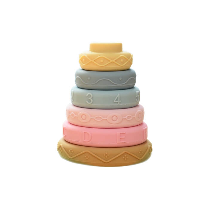 Silicone Stacking Tower for Children: The Perfect Educational Baby Toy