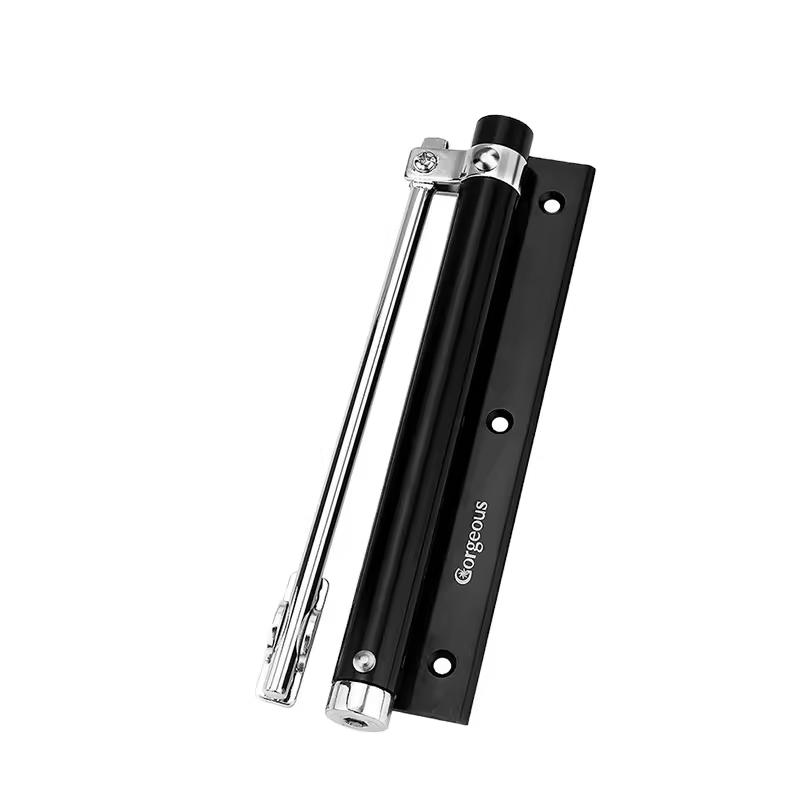 easy installation silent soft close rod small gate closer aluminum alloy adjustable spring automatic mini door closer