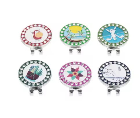 MK17 MỚI Golf Mark Cap Clip Ball Vị trí đánh dấu Rhinestone trang trí xuyên biên giới mô hình nóng bỏng điểm số điểm đánh dấu