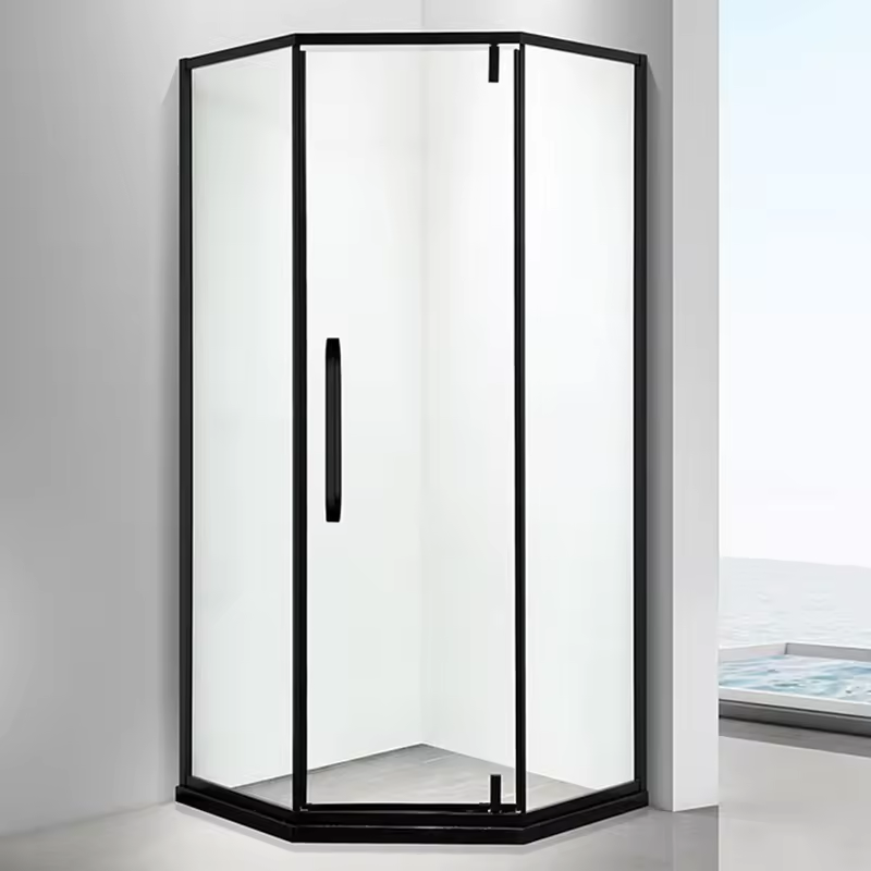 Bathroom Folding Hinged Tempered Glass Shower Partition Sliding Door Bath shower Enclosure Room Cabin