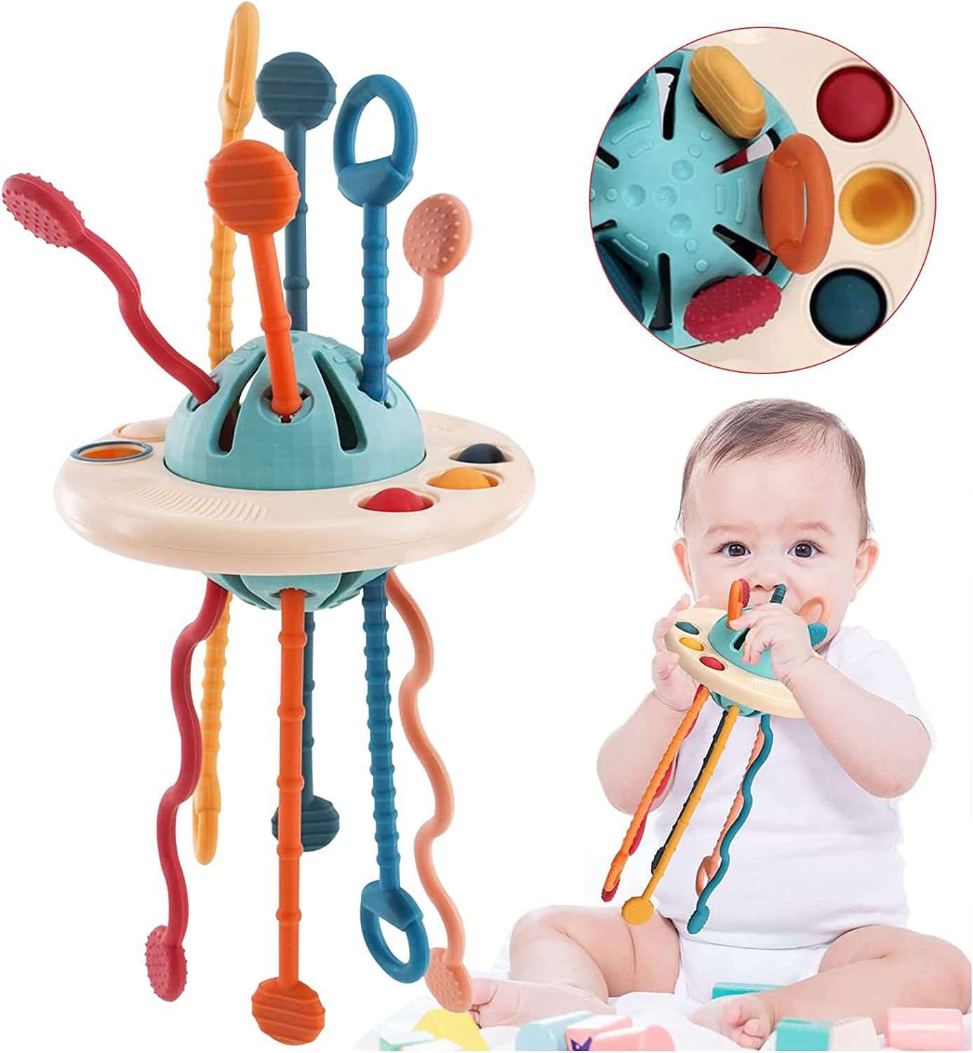 How To Choose The Best Silicone UFO Pull String Toy Baby Teether For Your Baby's Teething Needs