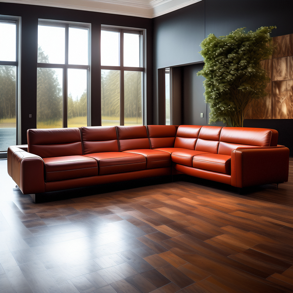 custom leather sectional sofas