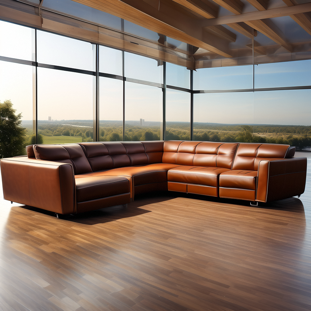 Elevate Living Space with Custom Leather Sectional Sofas