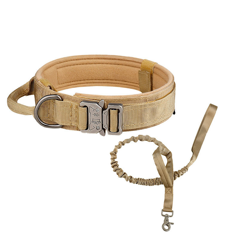 Pet dog collar Nylon outdoor military dog training collar Pet collar leash Adjustable collar