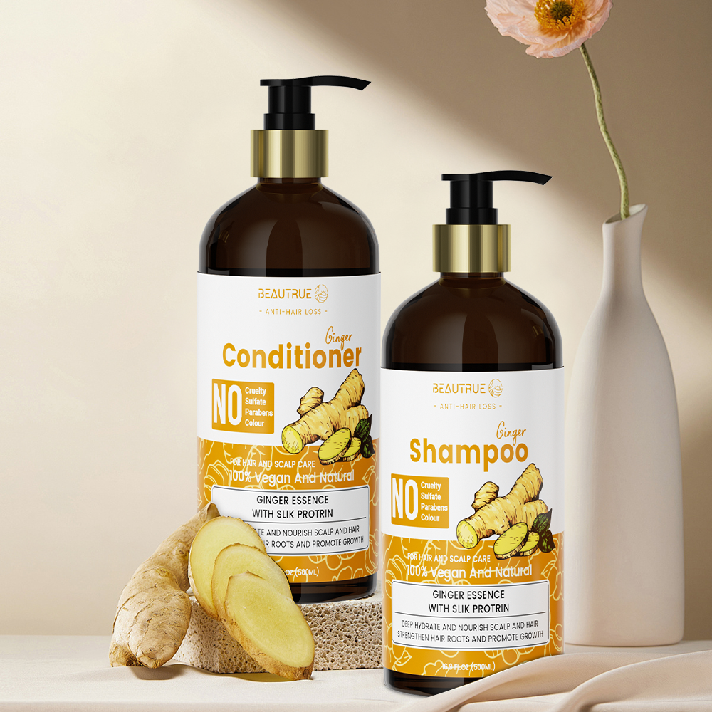 Ginger Shampoo and Conditioner Set;Shampoo and Conditioner Set;hair care set;shampoo;conditioner