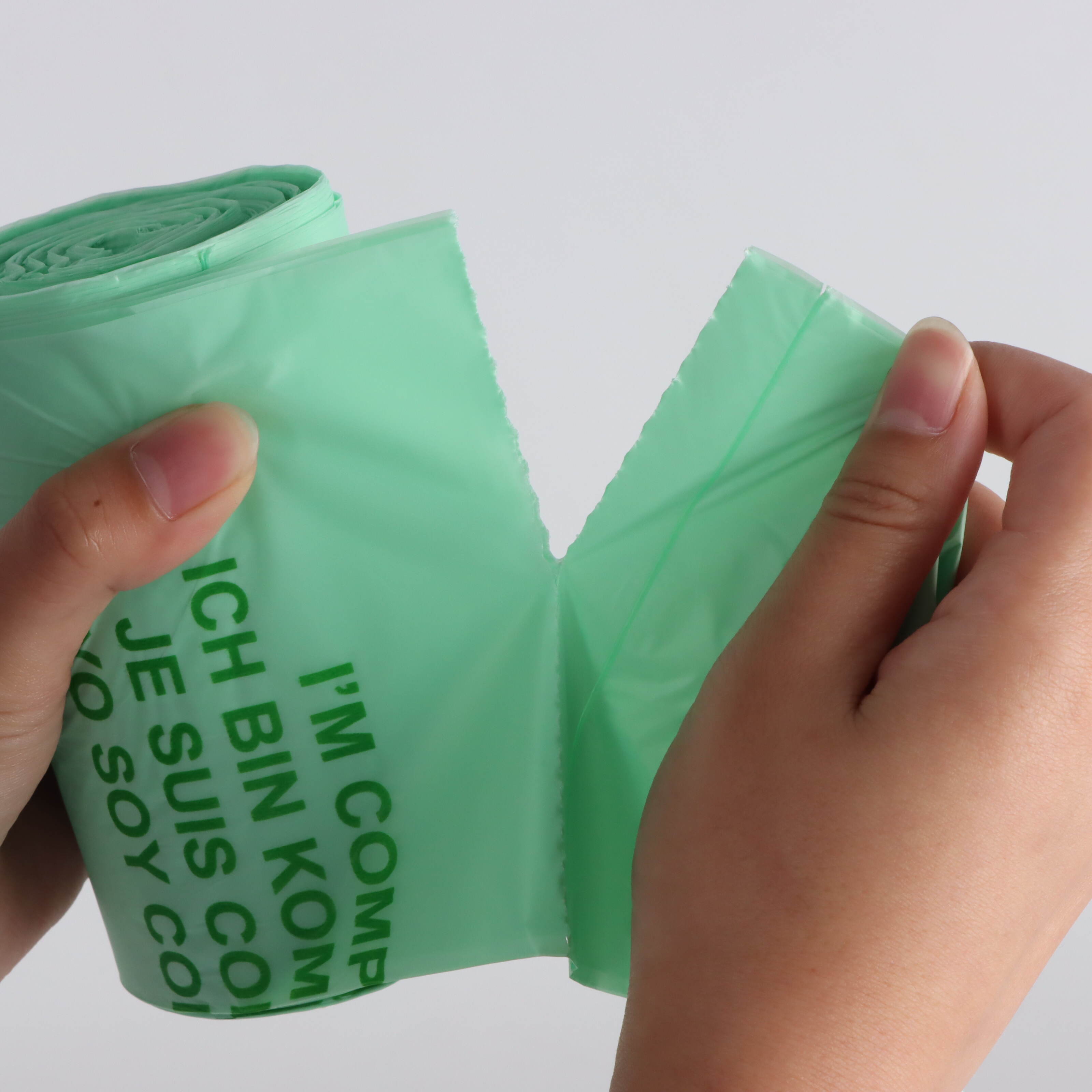 Eco Friendly Garbage Bag Biodegradable Plastic Trash Garbage Bag Heavy Duty Sample Waste Plastic Bag