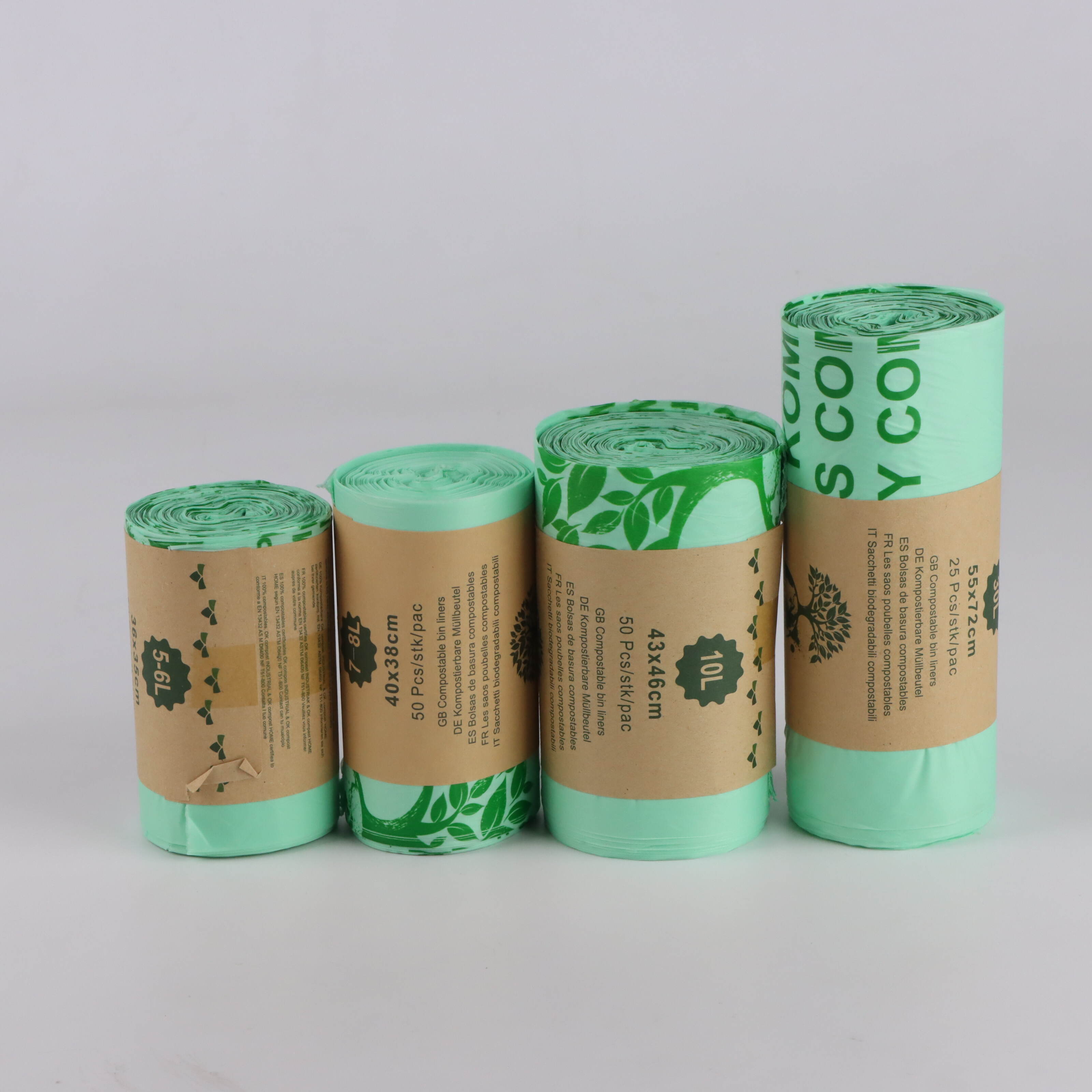 Compostable Degradable Trash Bag Heavy Duty Biodegradable Garbage Bags Trash Bags Biodegradable Rubbish Bag