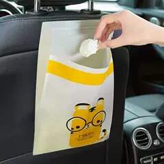 Adhesive Car Trash Bag Biodegradable Compostable Leak Proof Trash Bag for Kitchen Office Car Seat