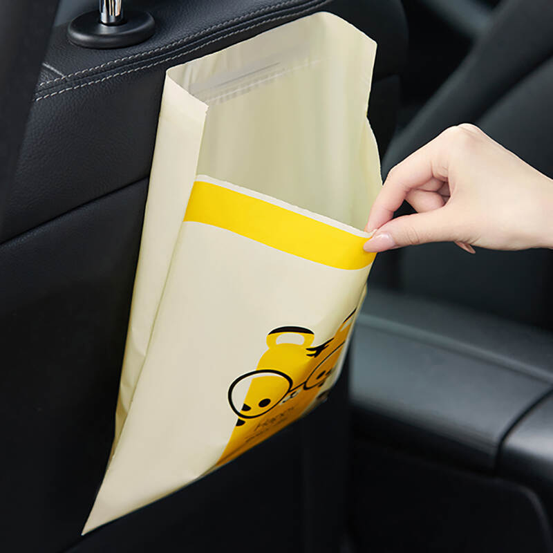 Customized Adhesive Car Trash Bag Eco Friendly Recyclable Disposable Plastic Car Garbage Bag Compostable Small Car Trash Bag in