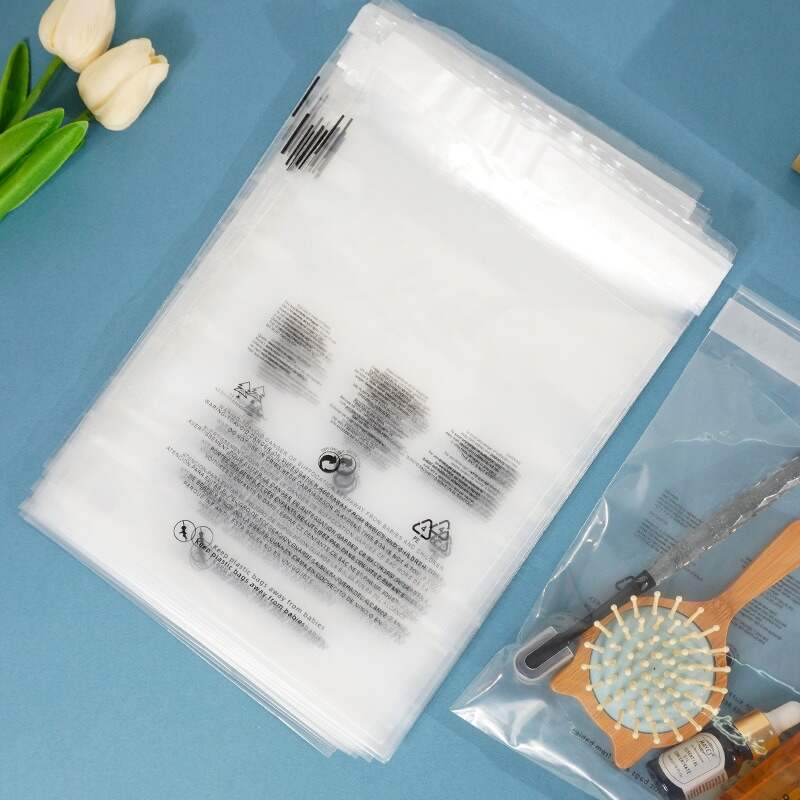 Self-adhesive Bag Customized Print Compostable Transparent Self Adhesive For Clothing