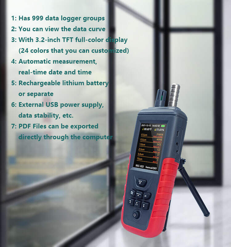 laser detection; dust particle counter; room detector