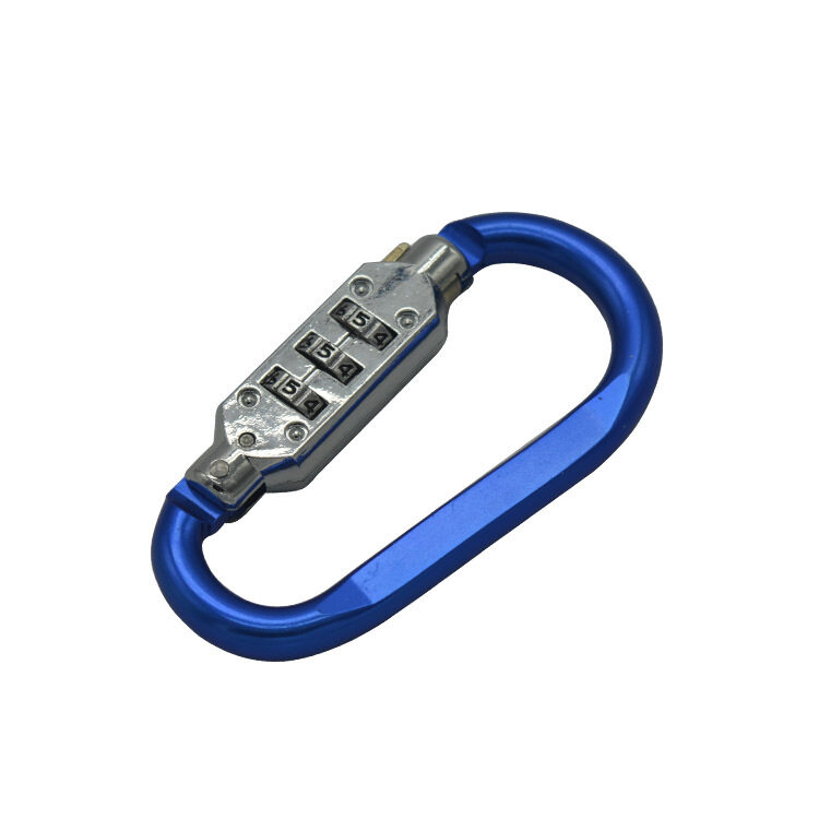 Manufacturers supply multifunctional password lock carabiner outdoor backpack with lock hook aluminum alloy carabiner