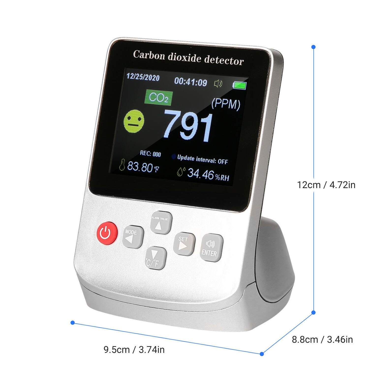 CO2 detector; carbon dioxide; air quality monitor