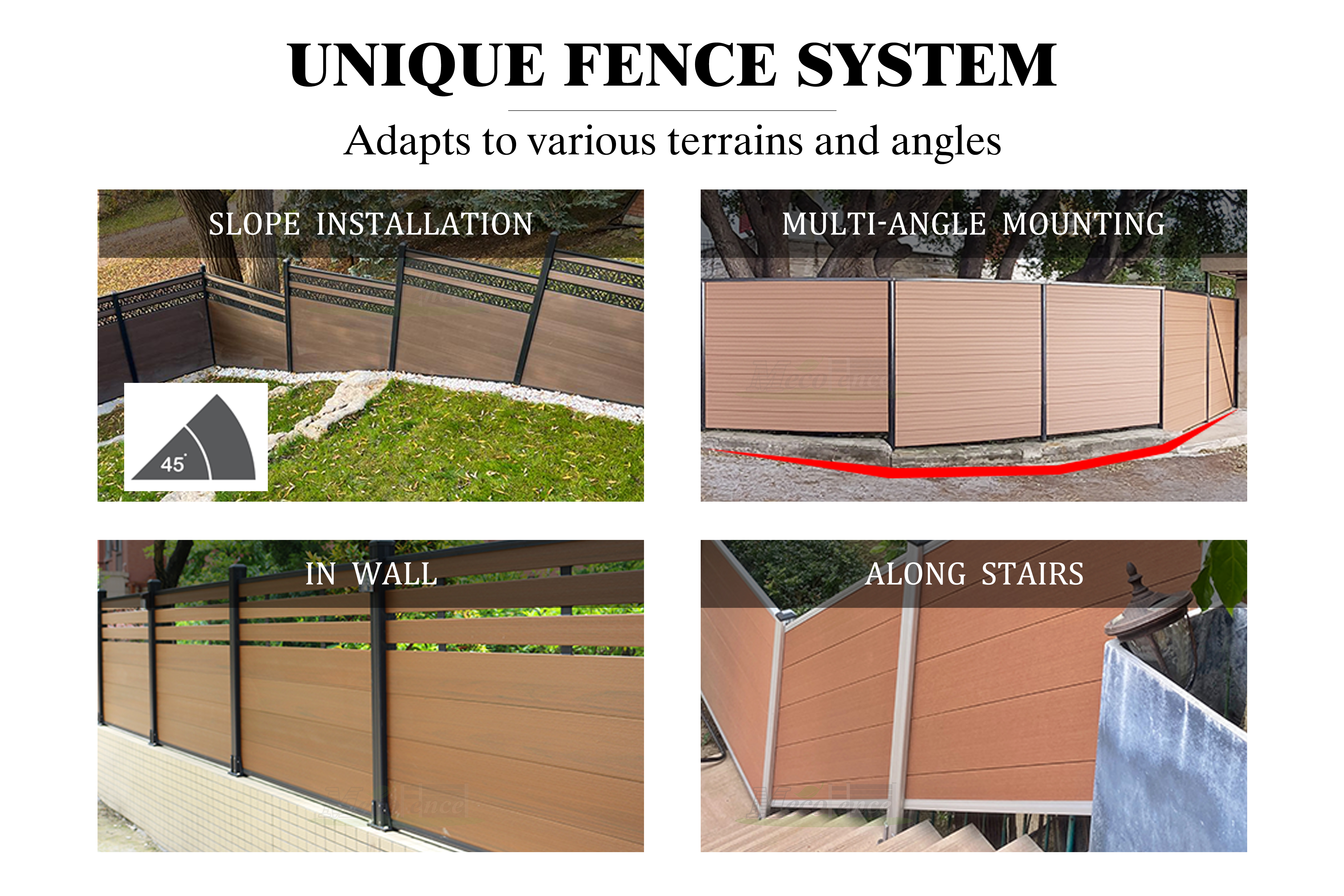 MecoFence suitable for Various terrains