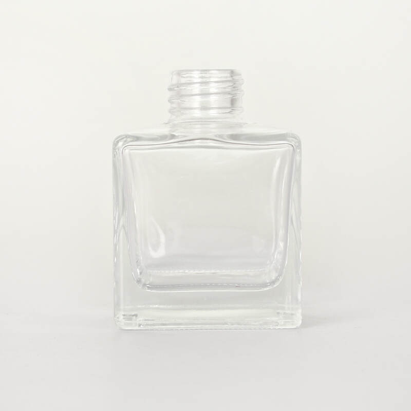 Reed Diffuser Glass Bottle 150ml Transparent Square Empty Container Household Aromatherapy Fragrance Glass Reed Diffuser Bottle