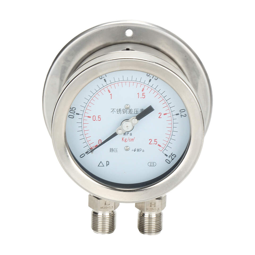 CYW100B Stainless Steel Differential Pressure Gauge