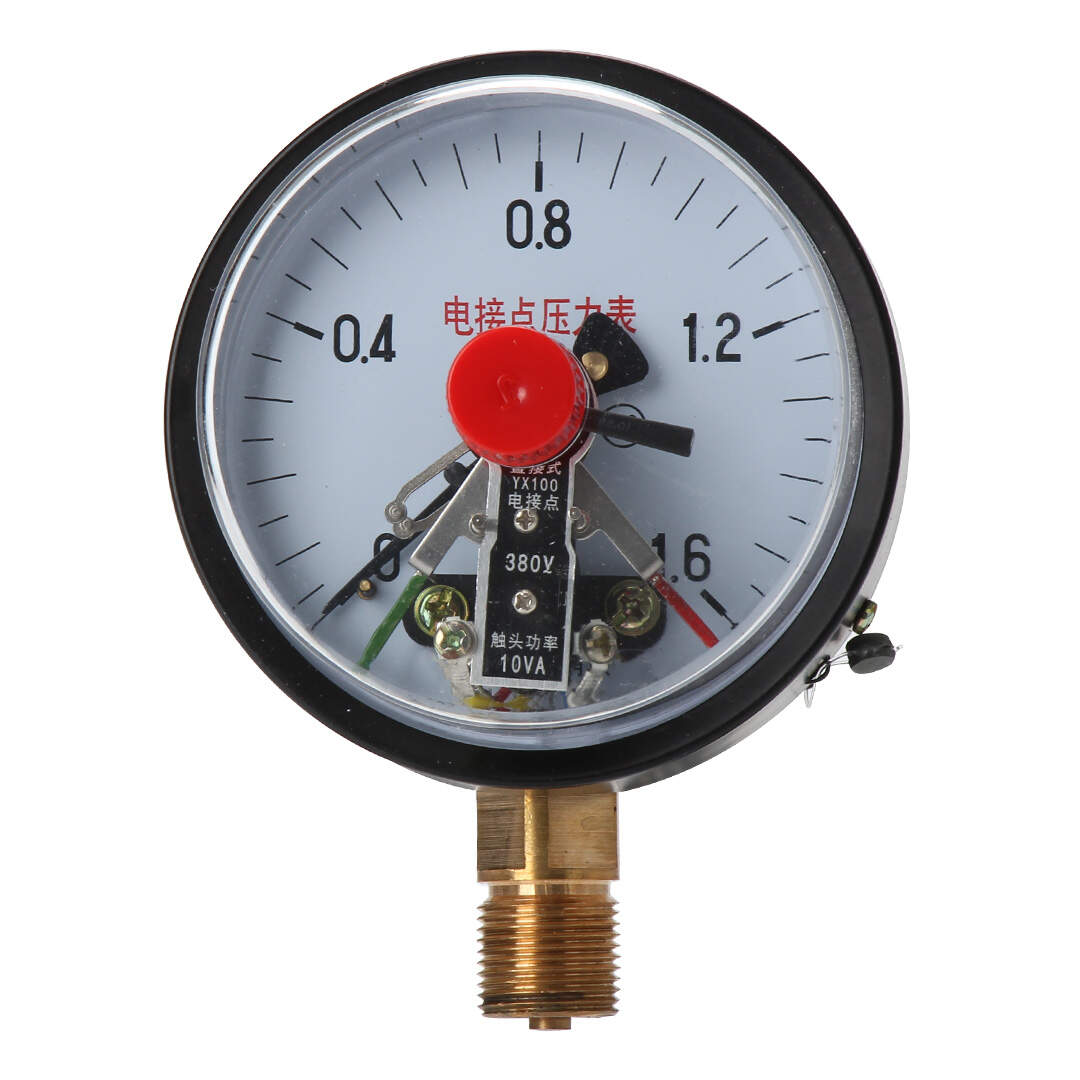 YX100 100mm electric contact air manometer price automatic control alarm pressure gauges