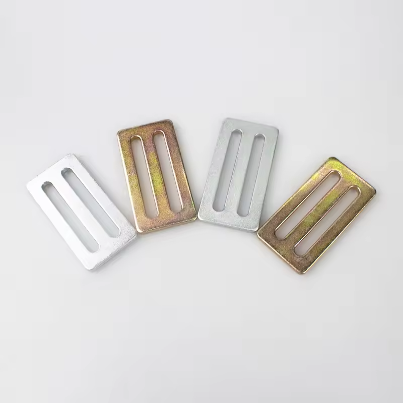 Slide Adjustable Tri-glide Buckles New Product Metal for Fall Steel Buckle Zinc White/zinc Yellow/black/zinc Colorful 42*43.2mm