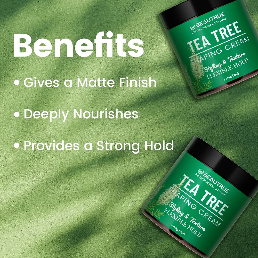 Tea Tree Shaping Cream;hair cream;hair styling cream;hair style cream;strong hold hair cream;hair hold cream;hair cream for men