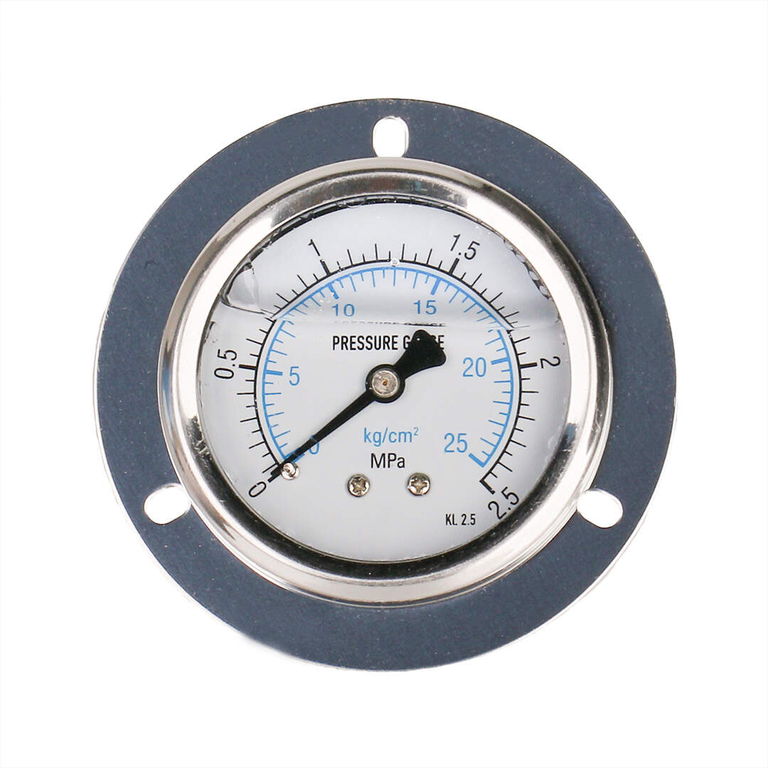 YN60-BFZT Stainless Steel Shock-Proof Axial Pressure Gauge With Flange Edge