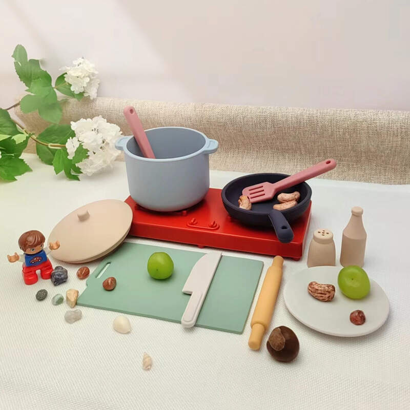 Silicone cooking toys set